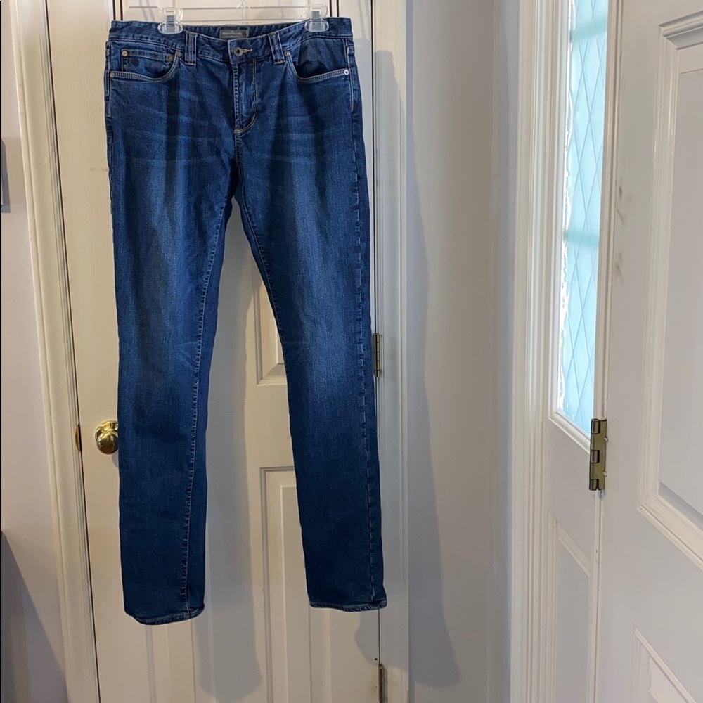 LL Bean Signature Slim Straight Leg men’s jeans 34x36 EUC fully lined